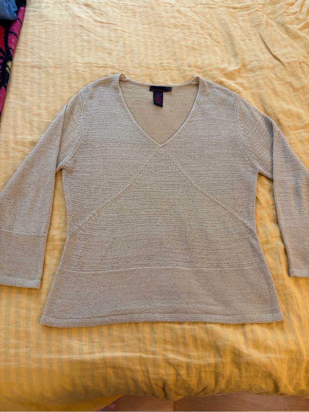 Debbie Shauchat woven three-quarter length sleeve top
